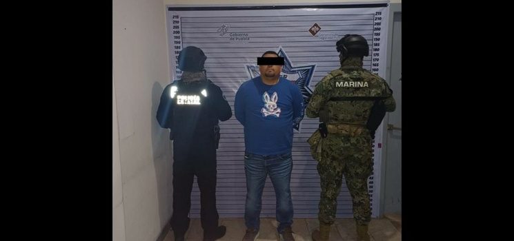 Marina y SSP Puebla detienen a “El Troy” líder de las Tropas del Infierno