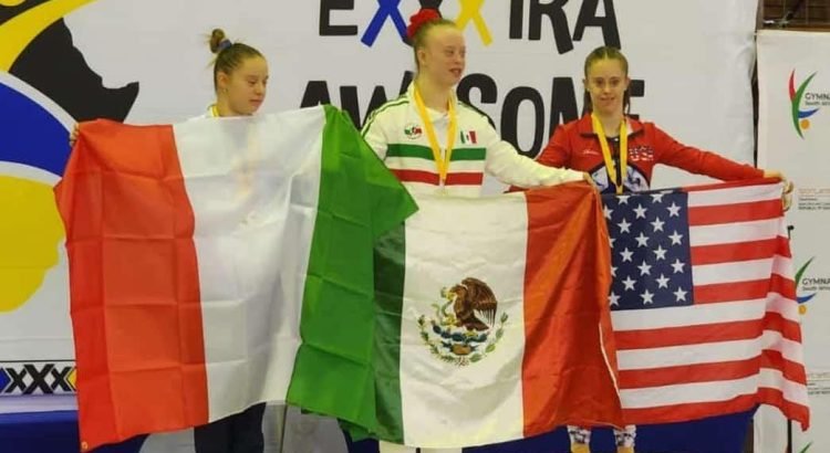 Mexicana gana el Mundial de Gimnasia Artística para atletas con Síndrome de Down Mexicana gana el Mundial de Gimnasia Artística para atletas con Síndrome de Down