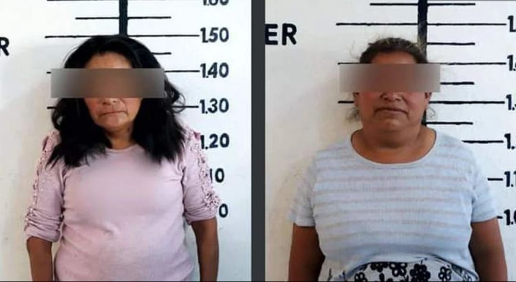 Detienen a dos señoras por una pelea en San Pedro Cholula