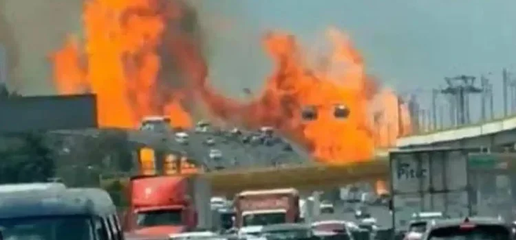 Sube a 8 la cifra de muertos por explosión de pipa de gas