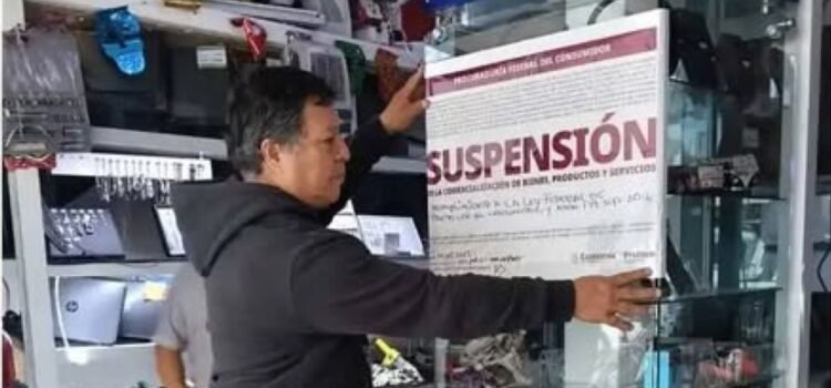Profeco clausura temporal dos casas de empeño en Puebla por irregularidades