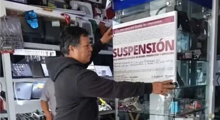 Profeco clausura temporal dos casas de empeño en Puebla por irregularidades