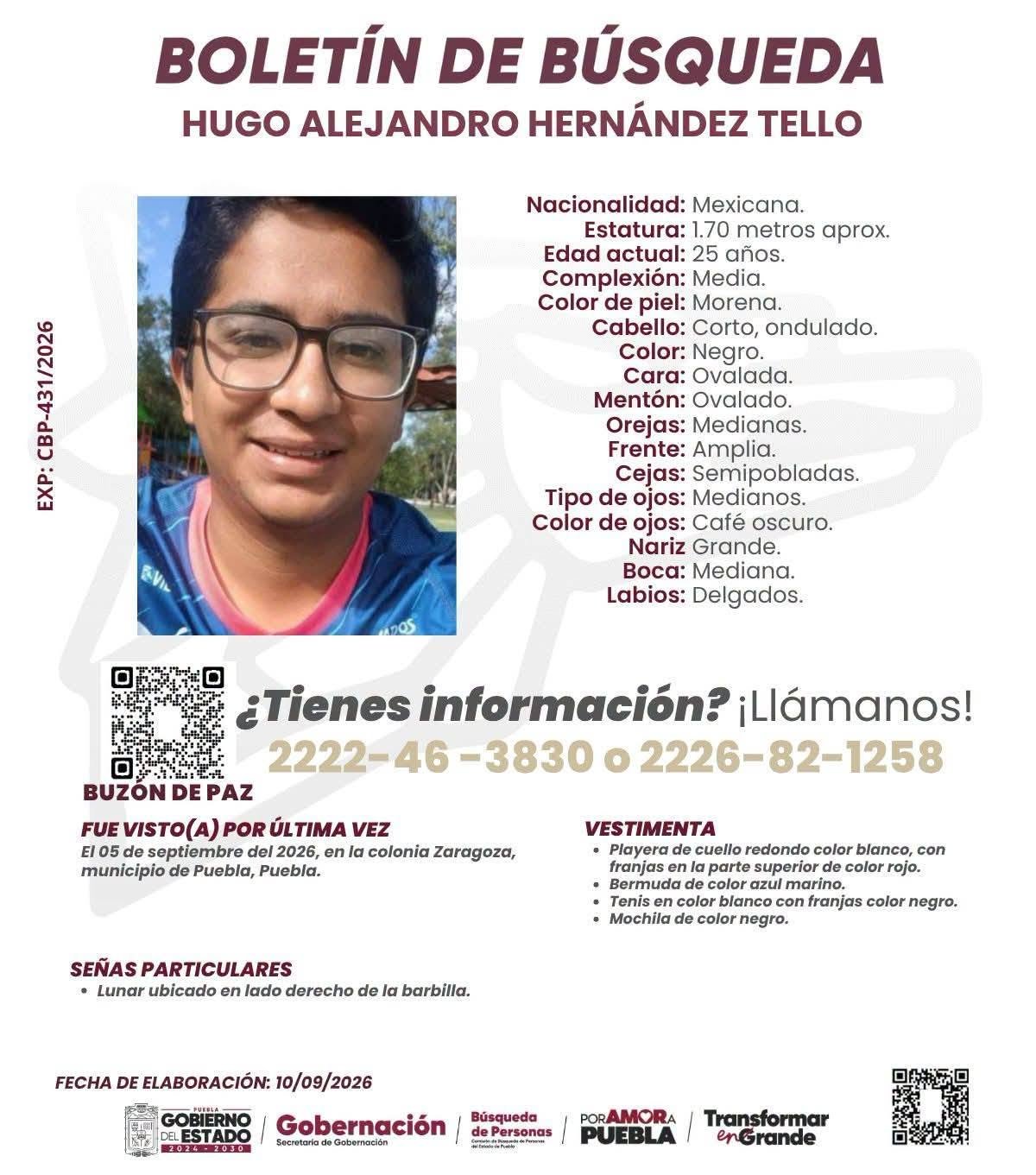 Descartan secuestro en desaparición de estudiante de la BUAP; buscan a Hugo en el río Alseseca